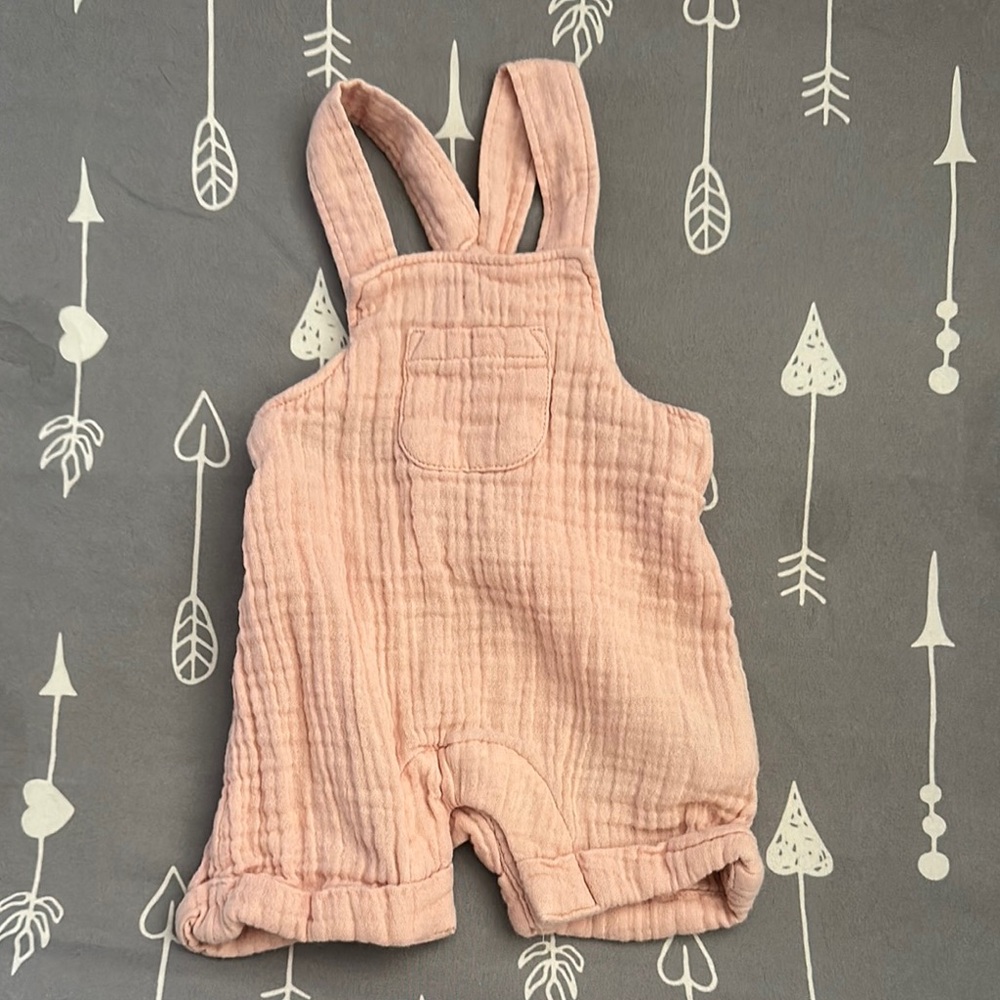 Baby Gap Pink Baby Girls' Cotton Gauze Overalls